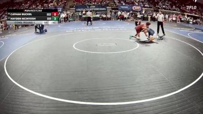 D 1 126 lbs Cons. Round 1 - Cathan Buckel, Destrehan vs Hayden McIntosh, Covington