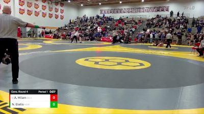 150 lbs Cons. Round 4 - Aiden Milam, Olentangy Liberty vs Niko Giatis, Highland