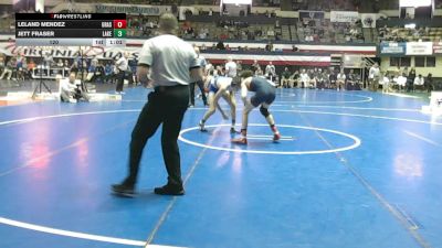 120 lbs Quarters & Wb (16 Team) - Leland Mendez, Grassfield vs Jett Fraser, Lakeside