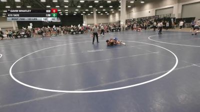 120 lbs 5th Place Match - Kyi Tate, FH Jr Vikings Wrestling Club vs Gavin Whatley, Monster Garage Wrestling