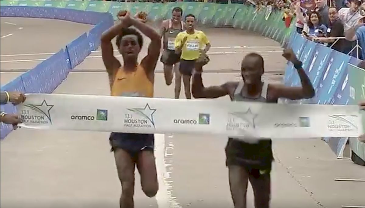Leonard Korir Wins Houston Half In Sprint Finish, Jordan Hasay Runs 68:40