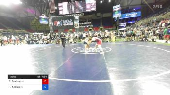 132 lbs Cons 32 #2 - Brian Grabner, Alaska vs Hayden Andrus, Pennsylvania