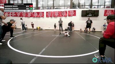 49 lbs Consolation - Harrison White, Murray County Takedown Club vs Maverick Potter, Weatherford Youth Wrestling
