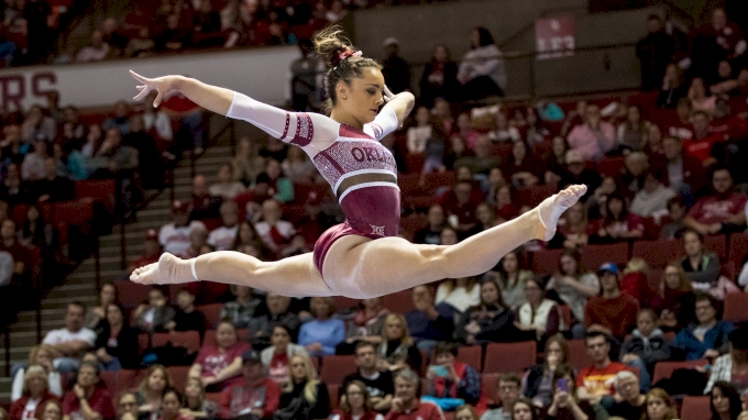 Maggie Nichols Oklahoma OU NCAA Split Jump