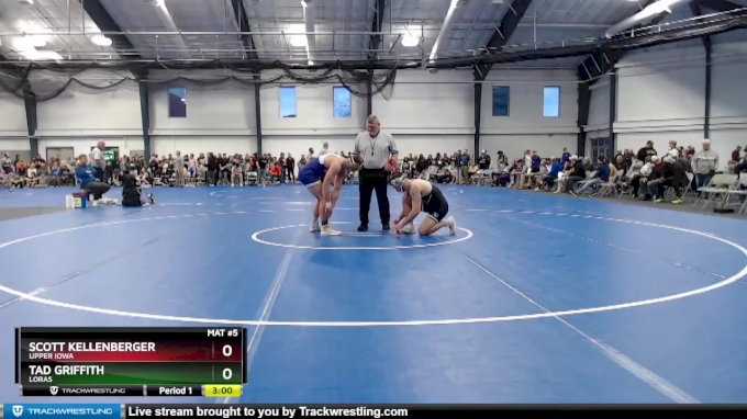 174 lbs Cons. Semi - Tad Griffith, Loras vs Scott Kellenberger, Upper Iowa