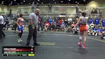 107 lbs Round 2 (6 Team) - Greysin Hopp, Michigan Grappler RTC vs Stella Piazza, American Gladiators-Havoc