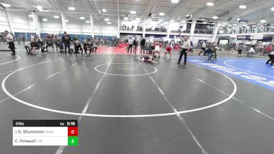 81 lbs Consi Of 4 - David Shunamon, Tewksbury vs Caleb Pineault, Top Flight Wrestling Academy