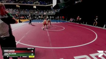 5A 106 lbs Quarterfinal - Aiden Baker, Mission Sharyland vs Jose Palacios, Hereford