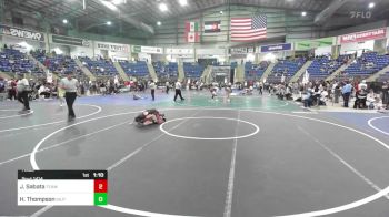 70 lbs Quarterfinal - Jayce Sabata, Team Grand Valley Elite vs Hank Thompson, Gilpin County