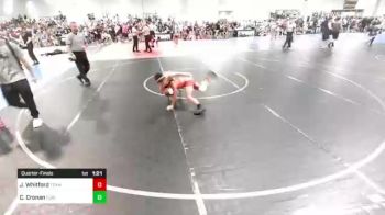 86 lbs Quarterfinal - Joe Whitford, Team Pride Academy vs Cole Cronan, Turlock WC