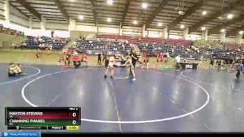 92 lbs Champ. Round 1 - Maxton Stevens, WI vs Channing Phares, MT