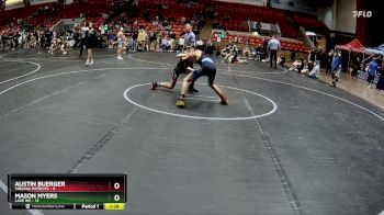 88 lbs Round 3 (6 Team) - Mason Myers, Lake WC vs Austin Buerger, Virginia Patriots