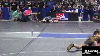 80 lbs Cons. Round 1 - Teigan VanDonge, Onaga vs Brynn Wolken, Red Devil