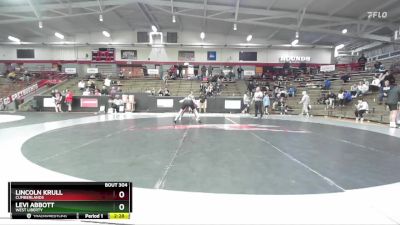 165 lbs Cons. Round 4 - Levi Abbott, West Liberty vs Lincoln Krull, Cumberlands