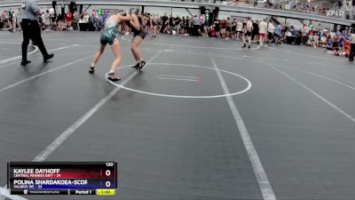 120 lbs Round 1 (8 Team) - Kaylee Dayhoff, Central Pennies Grit vs Polina Shardakoea-scorzafava, Validus WC