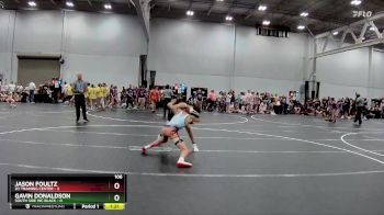 106 lbs Round 1 (8 Team) - Gavin Donaldson, South Side WC Black vs Jason Foultz, D3 Training Center