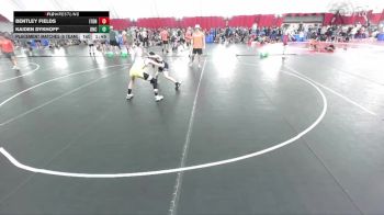 106 lbs Placement Matches (8 Team) - Bentley Fields, Illinois Top Dawgs Navy vs Kaiden Dykhoff, United North Central
