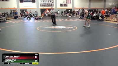 150 lbs Semifinal - Cael Smithhart, Cedar Rapids Kennedy vs Justin Avila, Iowa City, West