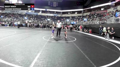 53.5-58 lbs Consi Of 4 - Bailey Winch, Thoroughbred vs Julianne Whitehair, Abilene Kids Wrestling Club