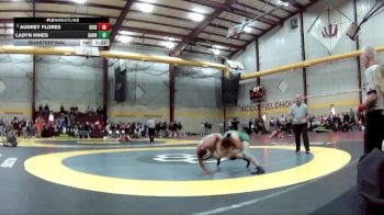 115 lbs Quarterfinal - Ladyn Hines, Barnesville HS vs Audrey Flores, Bixby