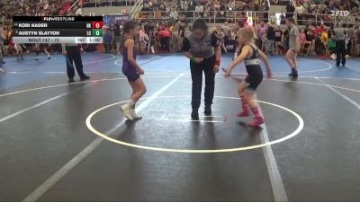 75 lbs Quarterfinal - Austyn Slayton, Liberty Center vs Kori Nader, Rising Kingz