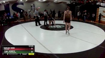 125 lbs. Cons. Round 2 - Toby Goertz, Lafayette (Wildwood) vs Kaylee Herd, Lebanon