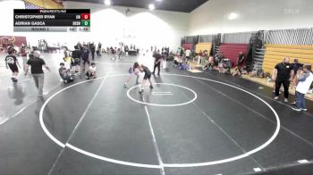 132 lbs Round 2 - Christopher Ryan, Cullen WC vs Adrian Gasca, Downey High School Wrestling