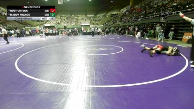 115 lbs Consolation - Ruby Ortega, Centennial vs Maddy Franco, Clovis North