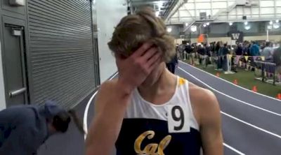 Collin Jarvis after narrowing missing sub 4 at 2012 UW Invitational