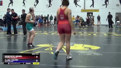 155 lbs Cons. Round 2 - Genevieve Weikel, Alvernia University vs Clara Holtry, Alma College