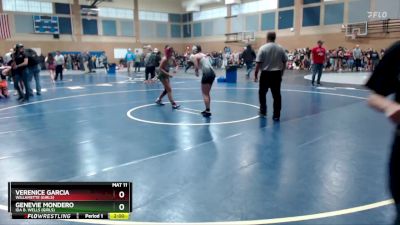 120lbs Champ. Round 2 - Verenice Garcia, Willamette (Girls) vs Genevie Mondero, Ida B. Wells (Girls)