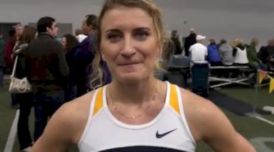 Sofia Oberg of Cal after mile at 2012 UW Invitational