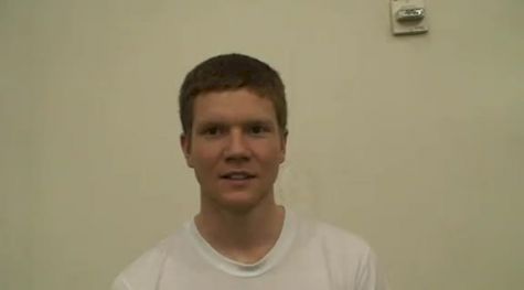 Trevor Dunbar after mile victory at Texas A&M Challenge 2012