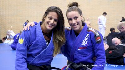 Luiza & Nathiely Roll In Euros Warm-Up Room