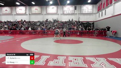 220 lbs Round Of 16 - Tristan Sybertz, Middleborough vs Owen Maag, Tri-County