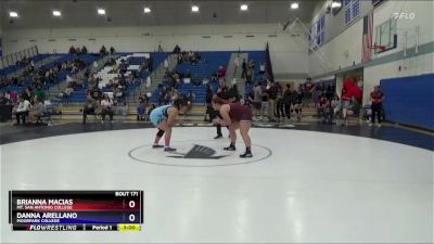 207 lbs Cons. Semi - Brianna Macias, Mt. San Antonio College vs Danna Arellano, Moorpark College