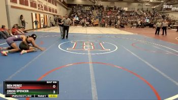 120 lbs Cons. Round 4 - Ben Perez, Poston Butte vs Orion Spencer, Miyamura
