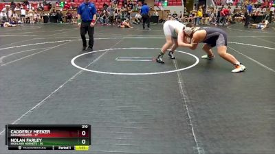 210 lbs Round 3 (4 Team) - Cadderly Meeker, Neighborhood vs Nolan Farley, Highland Hornets