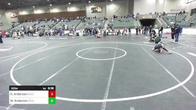 50 lbs Consolation - Hudson Anderson, Roseburg Mat Club vs Walker Anderson, Small Town Grims