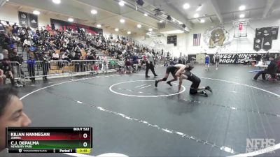 144 lbs Cons. Round 4 - Kilian Hannegan, JSerra vs C.j. DePalma, Newbury Park