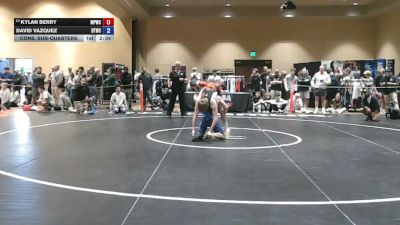 120 lbs Cons. Sub-quarters - Kylan Berry, Maine Premier Wrestling Club vs David Vazquez, Bitetto Trained Wrestling Club