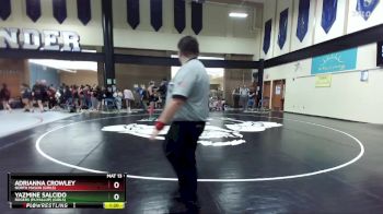 155lbs Cons. Round 1 - Adrianna Crowley, North Mason (Girls) vs Yazmine Salcido, Rogers (Puyallup) (Girls)