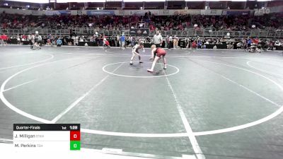 100 lbs Quarterfinal - Jace Milligan, Standfast OKC vs Maysen Perkins, Team Grind House