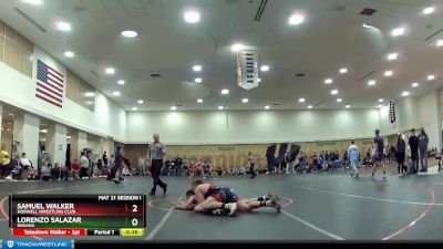 86-97 lbs Round 1 - Samuel Walker, Norwell Wrestling Club vs Lorenzo Salazar, Indiana