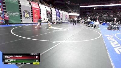 215 Class 1 lbs Quarterfinal - Brayden Clement, Diamond vs Ian Tuggle, Centralia