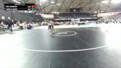 Girls 4A 130 lbs Champ. Round 1 - Amelia Ennis, Richland (Girls) vs Mia Huisman, Lake Washington (Girls)