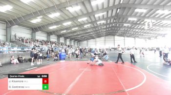 130 lbs Quarterfinal - Jayce Kisamore, Valley Bad Boys vs Dariel Contreras, Sahuarita Mustangs