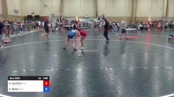 94 lbs Rr Rnd 3 - Addison Neufeld, Unattached vs Gianna Baker, M80 Wrestling Club