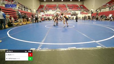 126 lbs Rr Rnd 4 - Jaxton Roth, Sallisaw Takedown Club vs Wyatt Wilkinson, Skiatook Youth Wrestling