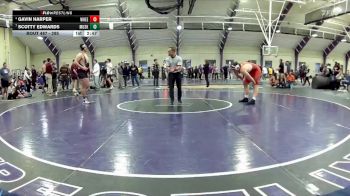 285 lbs 1st Place Match - Gavin Harper, Wheeling University vs Scotty Edwards, Muskingum University